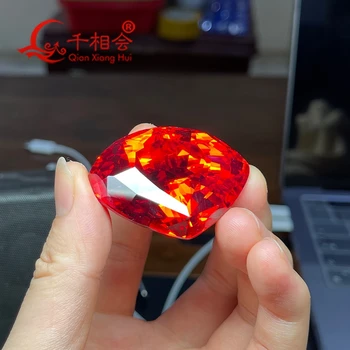  483,5 karat 39,8*50 mm oblik navijači crvene boje stoljetnih dijamant d kubni cirkonij slobodan kamen kamen cz