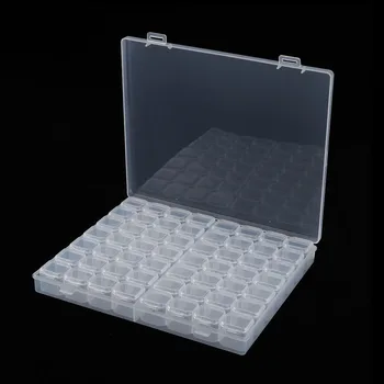  56x Mini Prozirna Kutija Za Skladištenje Zrna Tablete Obrt Kontejnera Za Kućni Ured je Organizator