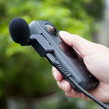  Cynova 2в1 Audio Priključak Adaptera Za Punjenje Mikrofon za Kameru Insta 360 One X2 1 kom. Audio Adapter