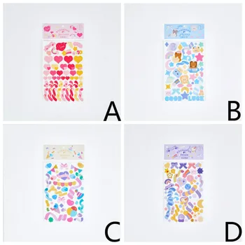  1PC Sjajne Naljepnice serije Ribon boji Ukras Papir Za Scrapbooking Kreativna Korejski Fiksne Školski Pribor