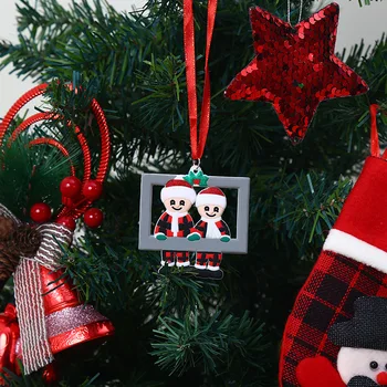  2022 Božićni ukras Slikarstvo Velika Porodična grupna fotografija Ukras Božićnog drvca Ovjes za zurke Jelena Božić okvir za slike