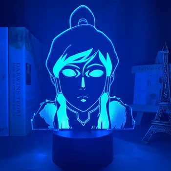  3D Lampa Корра Post Zadnji Mag Uređaj za Dom Dekor rođendanski Poklon Led noćno svjetlo Avatar Soba Dekor Svjetlo Корра