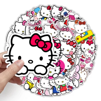  50 kom. Crtani Anime KT Mačka Dječja igračka Crtani Naljepnice za Skateboard Oznaka za prtljagu Laptop Gitara Laptop Deco DIY Naljepnice poklon