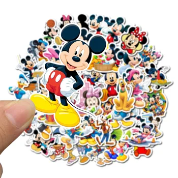  50 kom. Disney Mickey Mouse Slatka Naljepnice Estetski Ruksak Skateboard Crtani Vodootporne PVC Naljepnice s Grafitima Dječje Igračke na dar