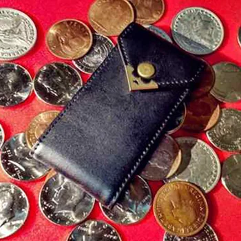  6 Ručne Torbice za kovanice (Koža) Fokusira se na E-pakiranje kovanica Torbicu za mađioničar Pribor za kovanice Magia izbliza Ulični Rekvizite Čarobne Igračke