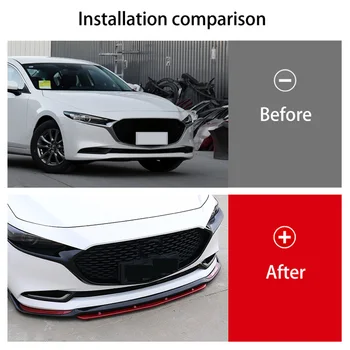  Auto delim prednjeg branika spojler za usne difuzor zaštitni poklopac za Mazda 3 Axela 3 2019 2020