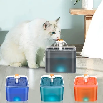  Automatski Dozator vode za kućne ljubimce LED fontana za vodu za mačke Kontejner za piće za kućne ljubimce Posuda za pse nečujne izvod za vode Mačka unutarnji fontana
