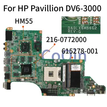  DA0LX6MB6G2 Za HP Pavillion DV6-3000 HD5650 I7 podrška laptop računalo matična ploča Matična ploča 615278-001 592816-001 216-0772000 HM55