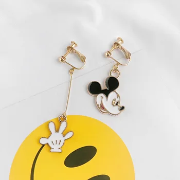  Disney ' s Mickey Mouse Naušnice Kopče za uši Asimetrični Slatka Crtani Lik Uzorak Pribor za djevojčice Svadbeni Nakit Pribor