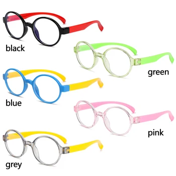  Dječje naočale s anti-plavo svjetlo za djecu s mekom okvir, jednostavne silikon naočale, Naočale za dječake i djevojčice, Naočale za video igre