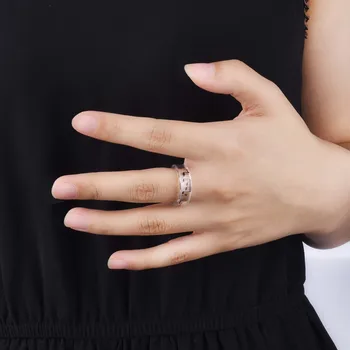  Glazbena nota Uzorak Prozirni Kristal Prsten Na Prst Ženska Moda Ručne Prsten Od Smole Vjenčani Nakit Pokloni