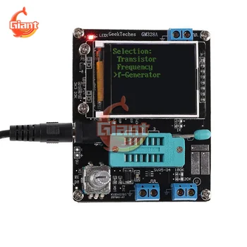  GM328A Tester tranzistora ESR LCR Kondenzator Kapacitet Diode Napon PWM Частотомер Multimetar DIY Kit sa slučajem