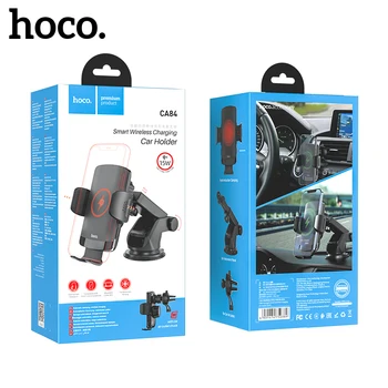  Hoco Qi 15 W Smart-Bežični Punjači Auto Držači za iPhone 12 Automatsko Istraživanjima Oduška Brzo Punjenje Auto Nosač za Samsung S20