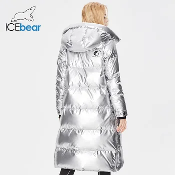  ICEbear 2021 zima novi moderan izduženi dolje jakna zimska moda ženska jakna iznad koljena Y82057