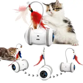  Inteligentni Senzor Igračke za mačke Interaktivne Automatske Elektronske Igračke od perja Led Svjetlo USB-Punjive Sobni Igracke Igračke za mačku za kućne ljubimce