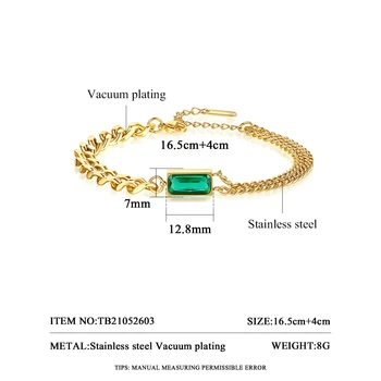  JINSE Nova Moda Boho Trg Perle od dragog kamenja Zlatne narukvice-lanac za žene Luksuzni Nakit od Nehrđajućeg Čelika Pulseira Nakit Pokloni