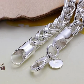  Kreativni krug twista , lanac za žene i muškarce narukvice srebrne boje nove kvalitetne modne ukrase za Božićne darove H070