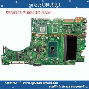  Kvalitetna matična ploča laptopa 60NB0CJ0-MB2510 Za matične ploče ASUS UX310UA Matična ploča UX310UV REV:2.0 SR343 I3-7100U 4G RAM-a