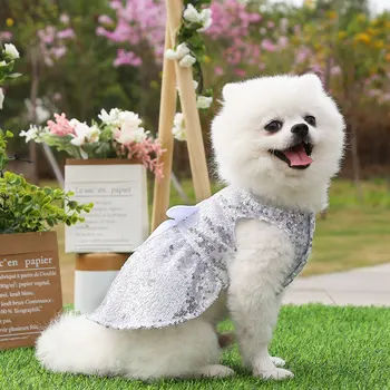  Ljetna odjeća za kućne ljubimce Haljina za pse u grašak za pse Suknja Ljetni Vjenčanje haljina princeze za pse Odjeća za pse Suknja Haljina za kućne mačke
