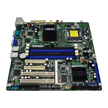  Matične ploče servera ASUS P5BV-M/RS100-E5 LGA775 sa dual gigabitni lan za procesore Xeon X3320 memorija DDR2 Micro ATX za desktop PC-Placa-mãe