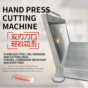  Multifunkcionalni ručni слайсер za rezanje s утолщенным pritiskom od nehrđajućeg čelika sa dvostrukim nožem, oštrim ručni слайсер, kriška kuhane hrane od povrća