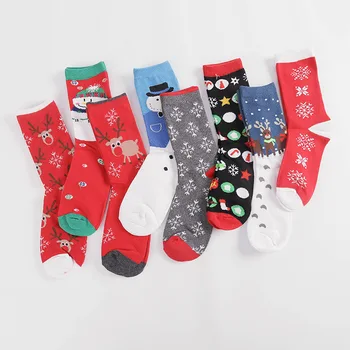  Nove Božićne čarape 2022 godine Za žene PEONFLY Smiješno Djed Mraz Božićno drvce Snow Los Pamučne Sretne čarape Za muškarce Harajuku Novu godinu Соккен