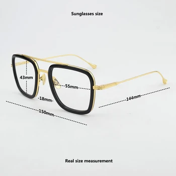  Retro naočale marke gospodo trg rimless za naočale, muške, ženske 2022 kratkovidnost računalne Berba dizajnerske naočale ručni rad za botaničara