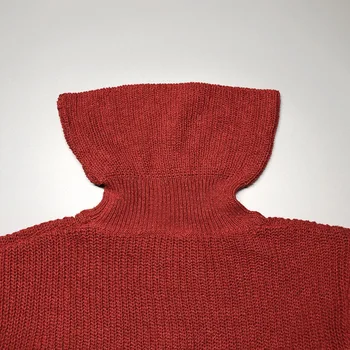  Skraćene top džemper za žene 2020 moda seksi pull femme dugi rukav cigla-crvena вязаная водолазка ženska odjeća pulover