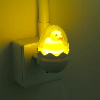  Slatko Žuta Patka LED noćno svjetlo osjetljiv na Dodir za Upravljanje Lampa sa podesivim svjetline Daljinski Upravljač EU Priključak 220 v za Dom Spavaća soba Djeca Dječji dar