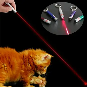  Smiješno Mačka Ručka Laser led Ručka Pokazivač Light Igračka je Sjajna Animacija Sjena 5 Mw Crvena Točka 650 Nm Prizor Za male Životinje Interaktivne Sigurne Igračke