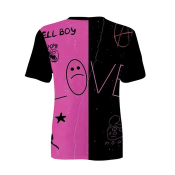  T-shirt Lil Peep Funky cool majica kratkih rukava Hell Boy Cry Baby 3D t-shirt s po cijeloj površini Ljetnim Muškarci Žene Slobodne Svakodnevne vrhovima