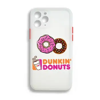  Torbica za telefon Dunkin Donuts Coffee Šarene Branik šok-dokaz Transparentno za iPhone 12 11 Pro Max Mini XR X XS 8 7 Plus Torbica
