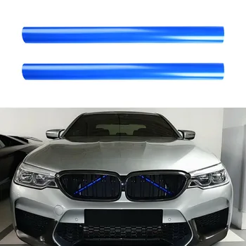  Ukrasi Završiti Ispred rešetke vozila za BMW F30 F31 F32 F33 F34 F35 Plava Podržava Grill-bar V-oblika obujmica papir za pakiranje Pribor za vanjsko uređenje