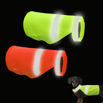  Visoka Vidljivost Sigurnosti Reflektirajućim Prsluk Odjeća Fluorescentno Pas je Lovački Zaštitna Jakna i Kaput za Psa Narančasta Zelena