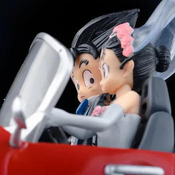 Vruće Anime Goku I Чичи Brak Lokomotiva Može Osvijetliti Model Automobila Ukras PVC Figurica Toys Lutke