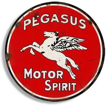  Zanimljiva Je Auto Oznaka Američka Vinil Okrugli Vintage Plinski Naljepnica Pegasus (Logo Benzina Stara Крысиная Удочка)