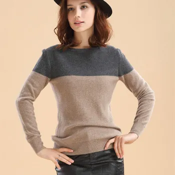  ženski džemper moderan novi vuneni pulover okruglog izreza ženski džemper donja košulja pletene džemper, pulover