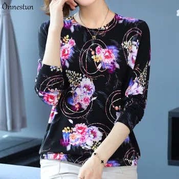  Ženski veste sa po cijeloj površini Jesenski ženska odjeća u korejskom stilu pulover dugih rukava Top Femme Mekani džemper velike veličine