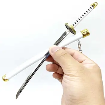  Ророноа Zoro Вадо Ичимондзи Replika Mača Mini-Самурайский Oštrica Mala Katana, Metalni Model Anime Nož za Poklon