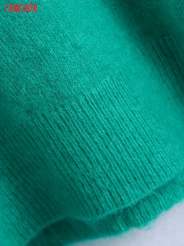  Тангада Za žene 2021 Jesen zima Elegantan Osnovni pletene Kardigan džemper s okruglog izreza Ženski puloveri velike veličine Šik vrhovima BE537