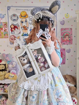  Харадзюку Gotička Ormar Tema Transparentno JK Uniforma Ruksak Anime Kawai Lolita Bjd Lutka Pokazati Itabag Torba-instant messenger Bag-knjižica